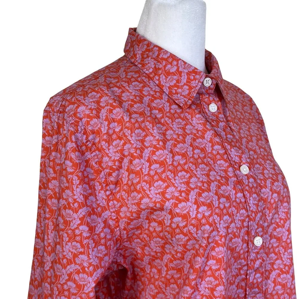 J. Crew Liberty Fabric Slim-Fit Button-down Shirt in Toutouayette Fabric Red - Picture 7 of 16